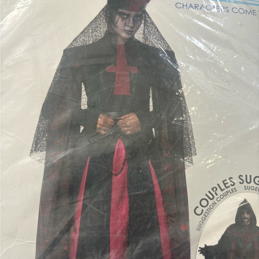 Adult Gothic Priest Costume - adult small Halloween